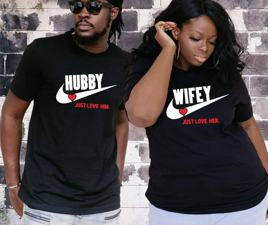 Hubby Wifey Club T-shirt